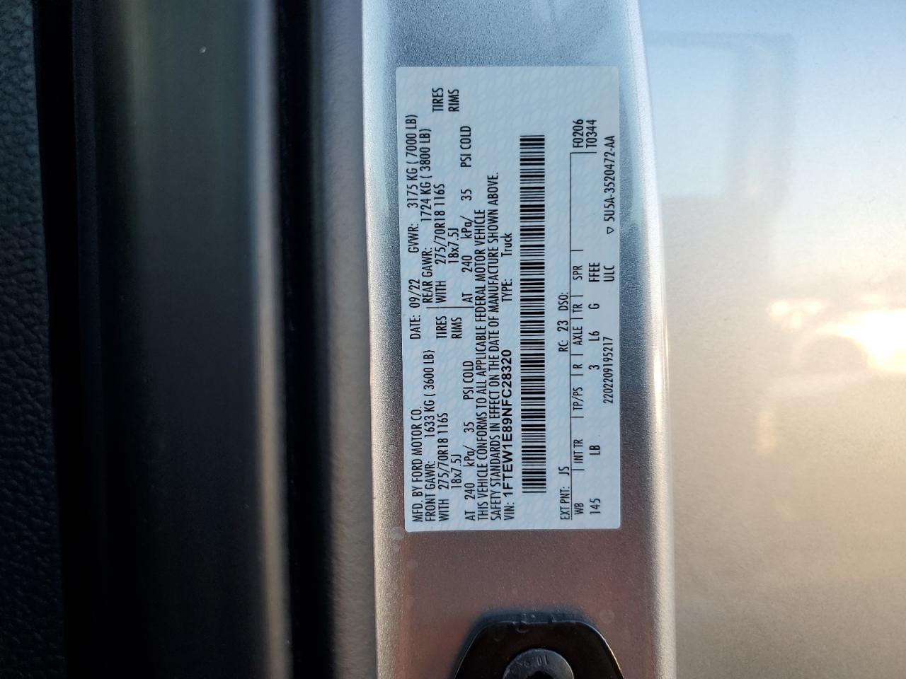 2022 FORD F-150