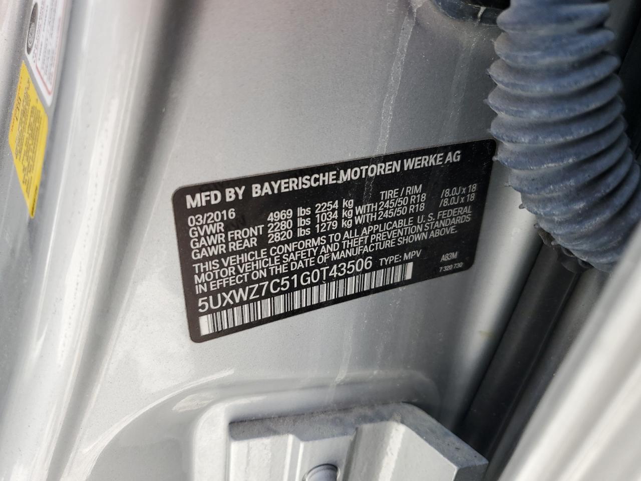2016 BMW X3