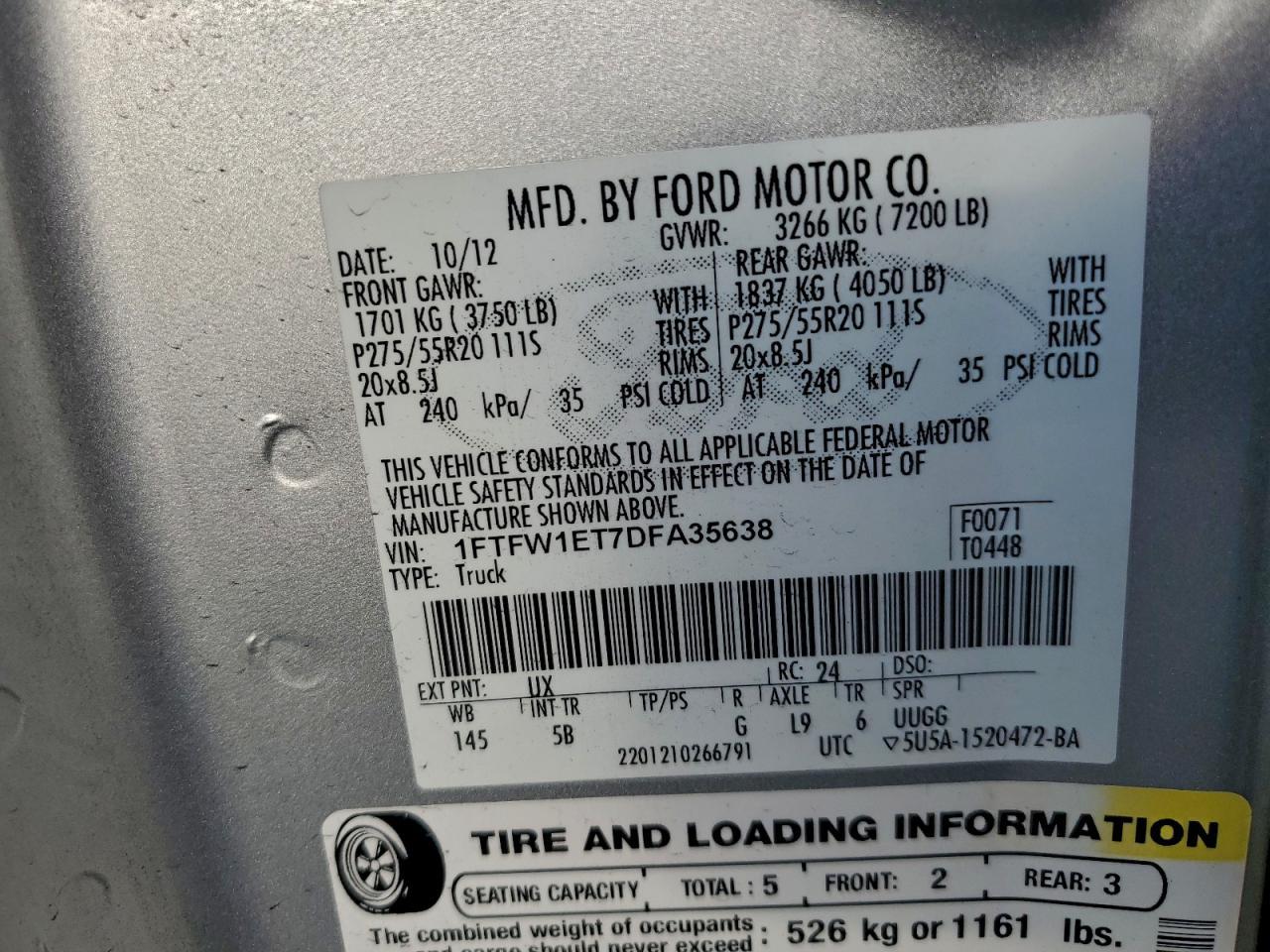2013 FORD F-150