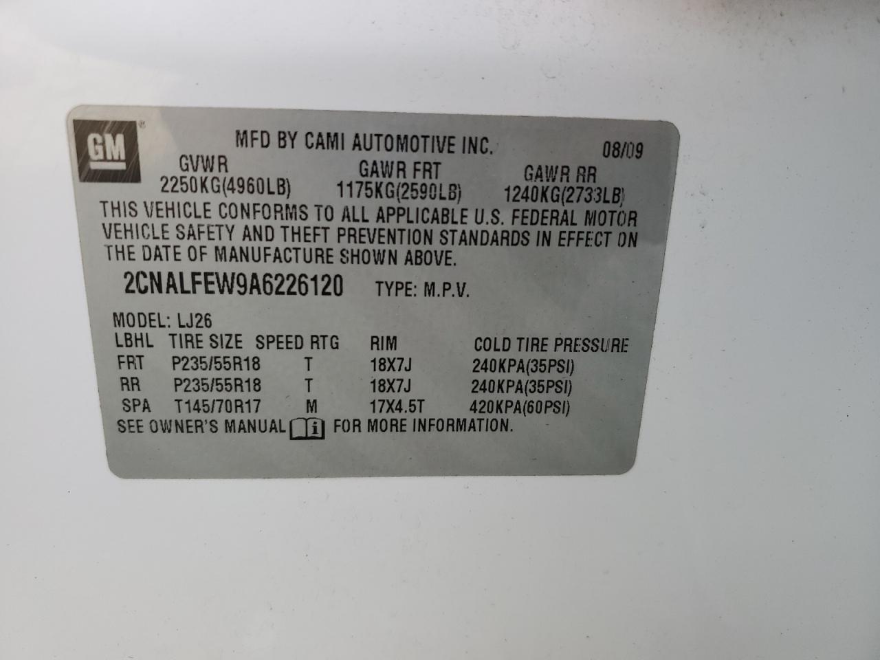 2010 CHEVROLET EQUINOX