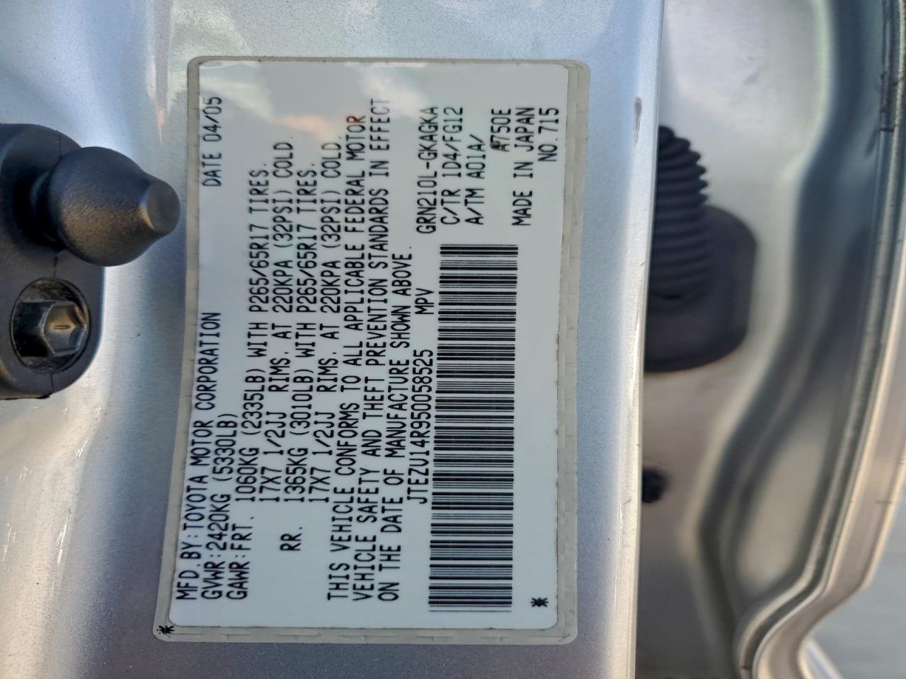 2005 TOYOTA 4Runner