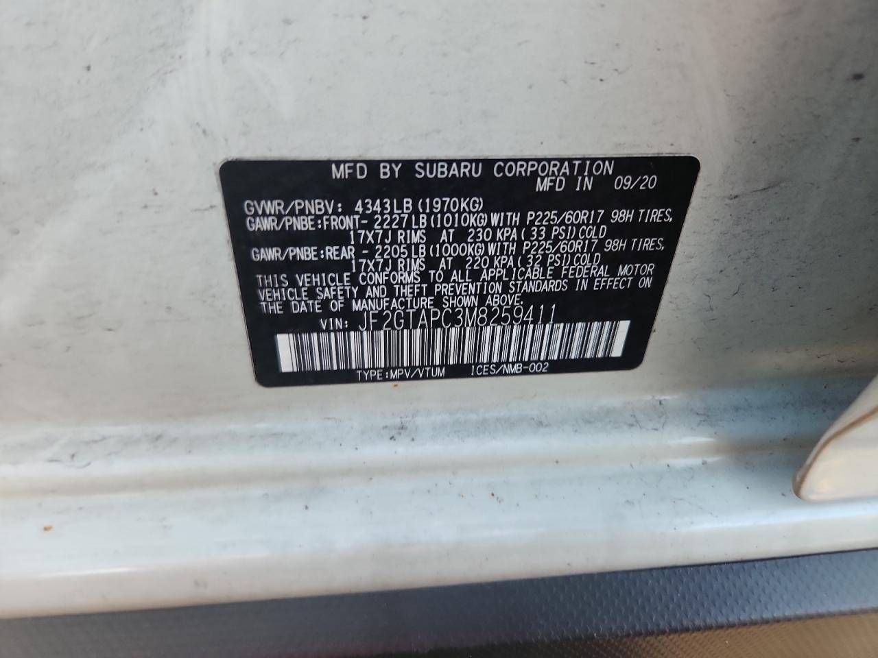 2021 SUBARU Crosstrek