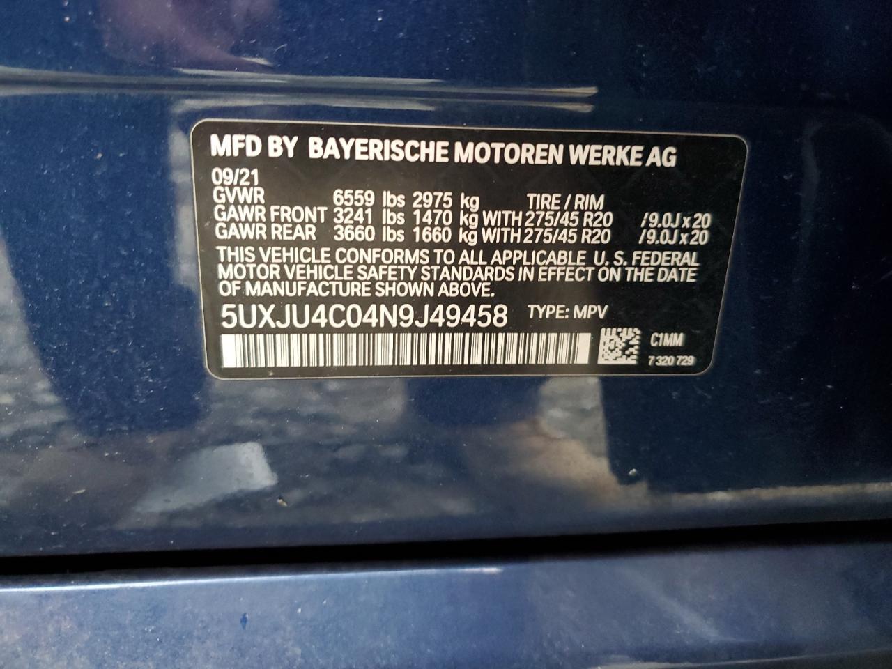 2022 BMW X5