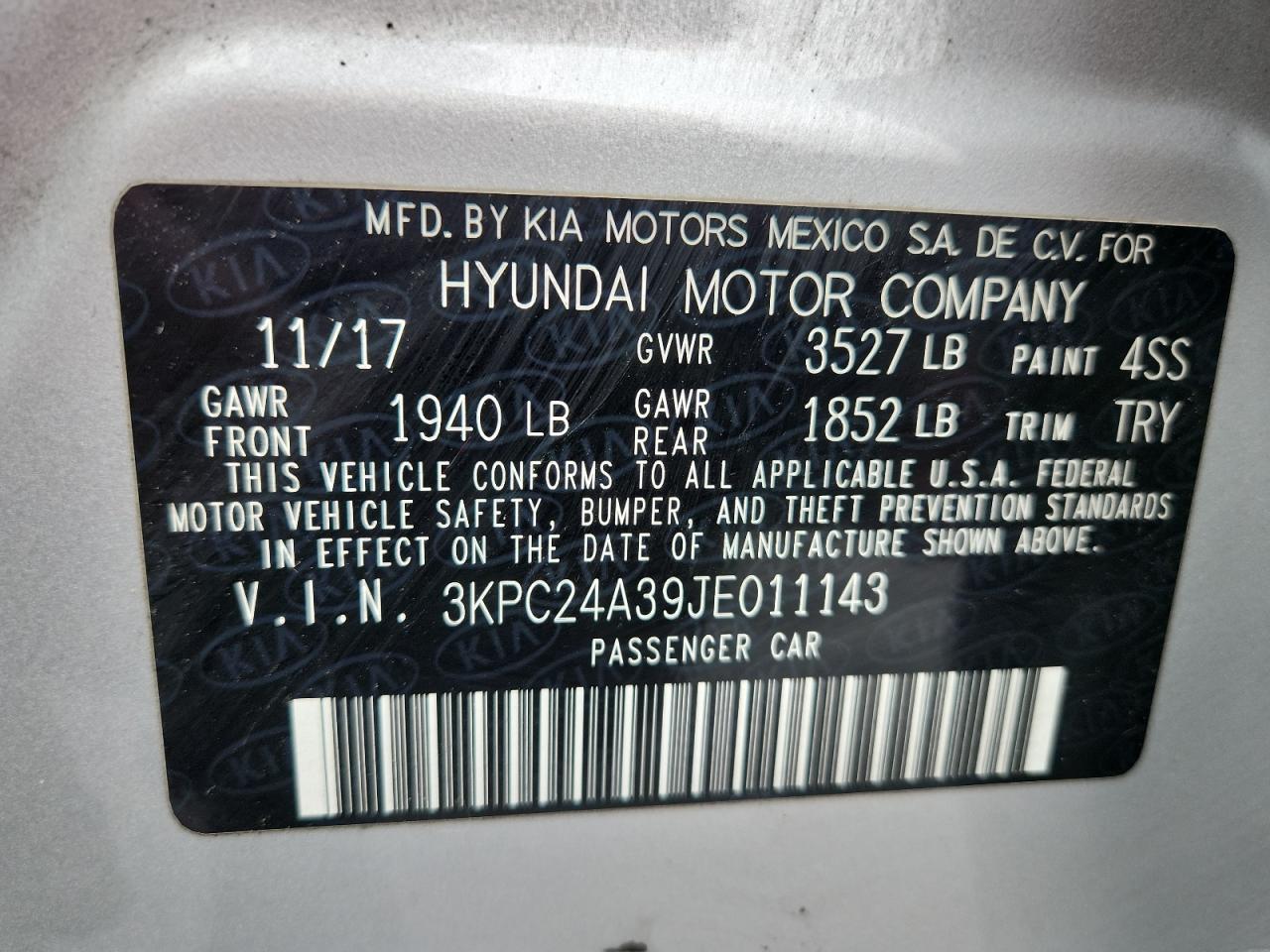 2018 HYUNDAI ACCENT