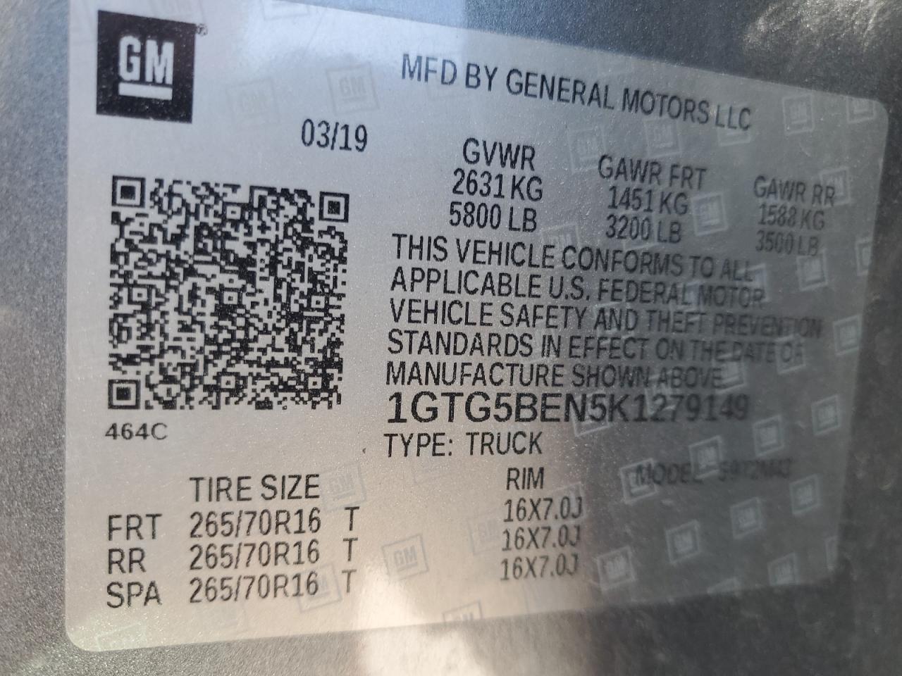 2019 GMC CANYON