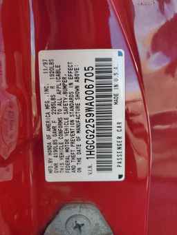 1998 HONDA ACCORD