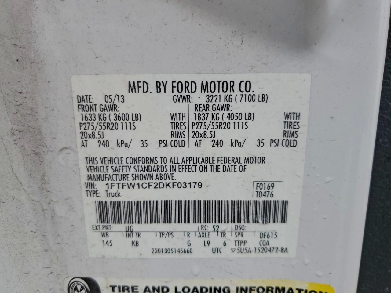 2013 FORD F-150