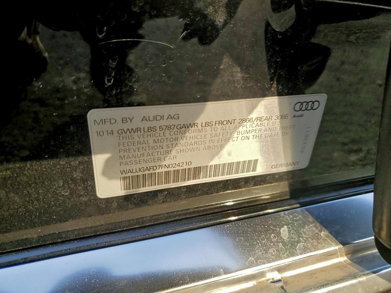 2015 AUDI A8 QUATTRO