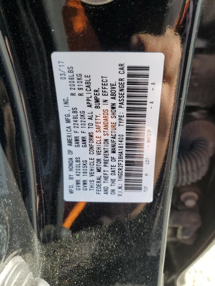 2017 HONDA ACCORD