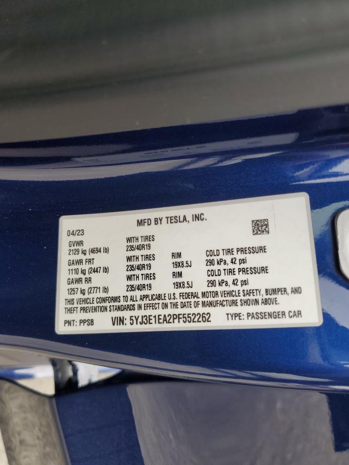 2023 TESLA MODEL 3
