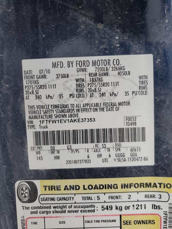 2010 FORD F-150