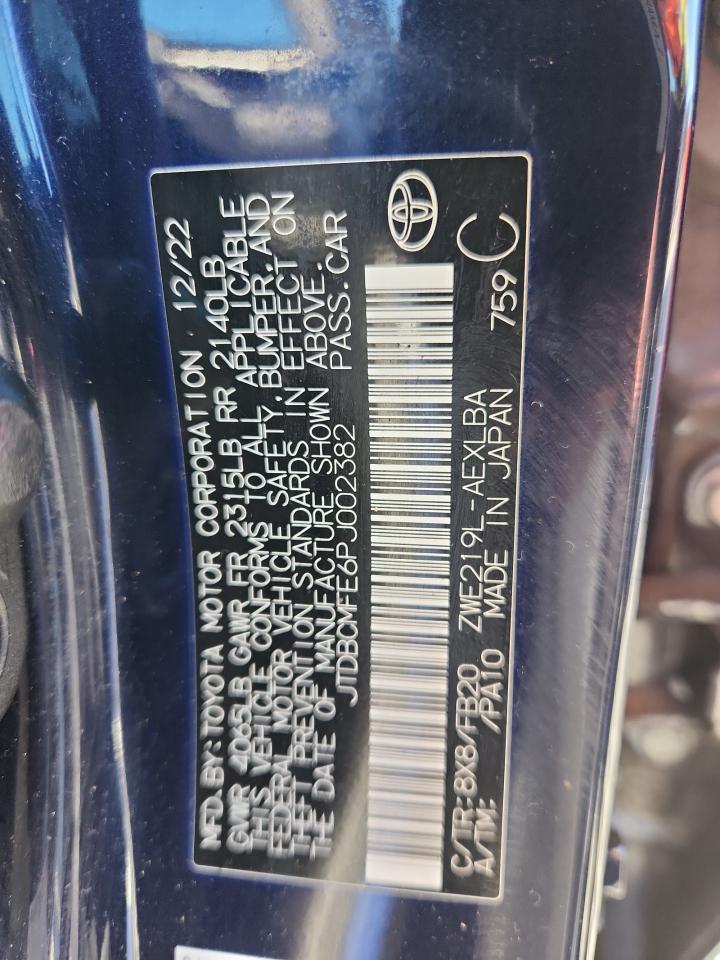 2023 TOYOTA COROLLA