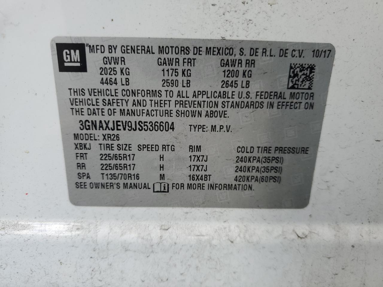 2018 CHEVROLET EQUINOX