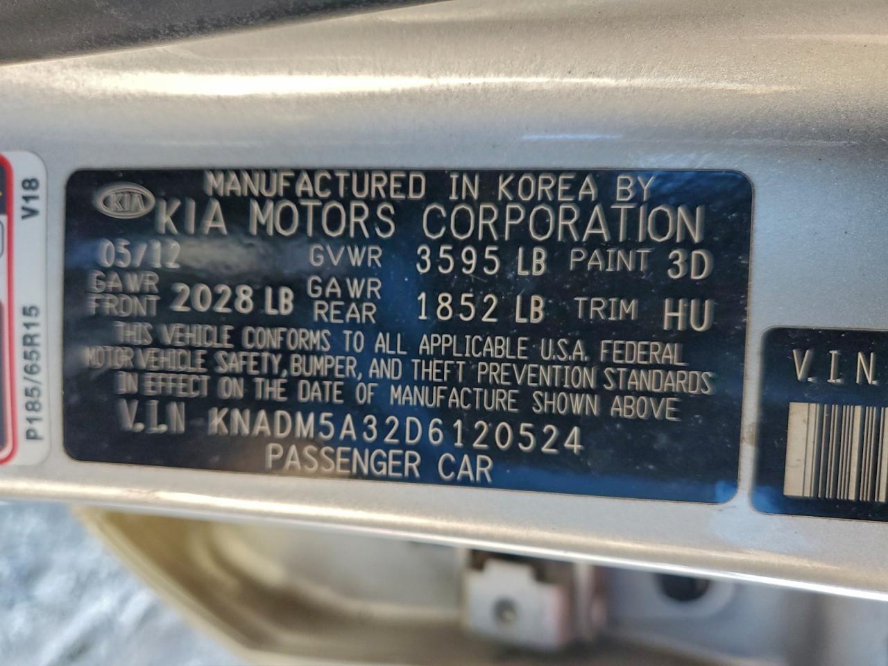 2013 KIA RIO