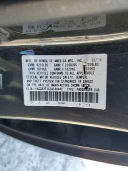2014 HONDA ACCORD