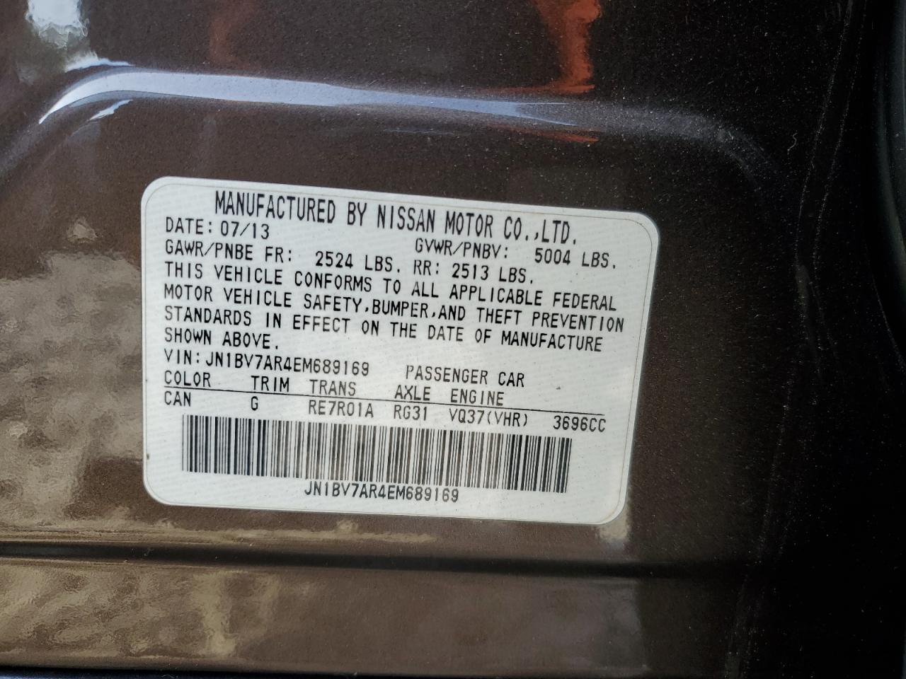 2014 INFINITI Q50