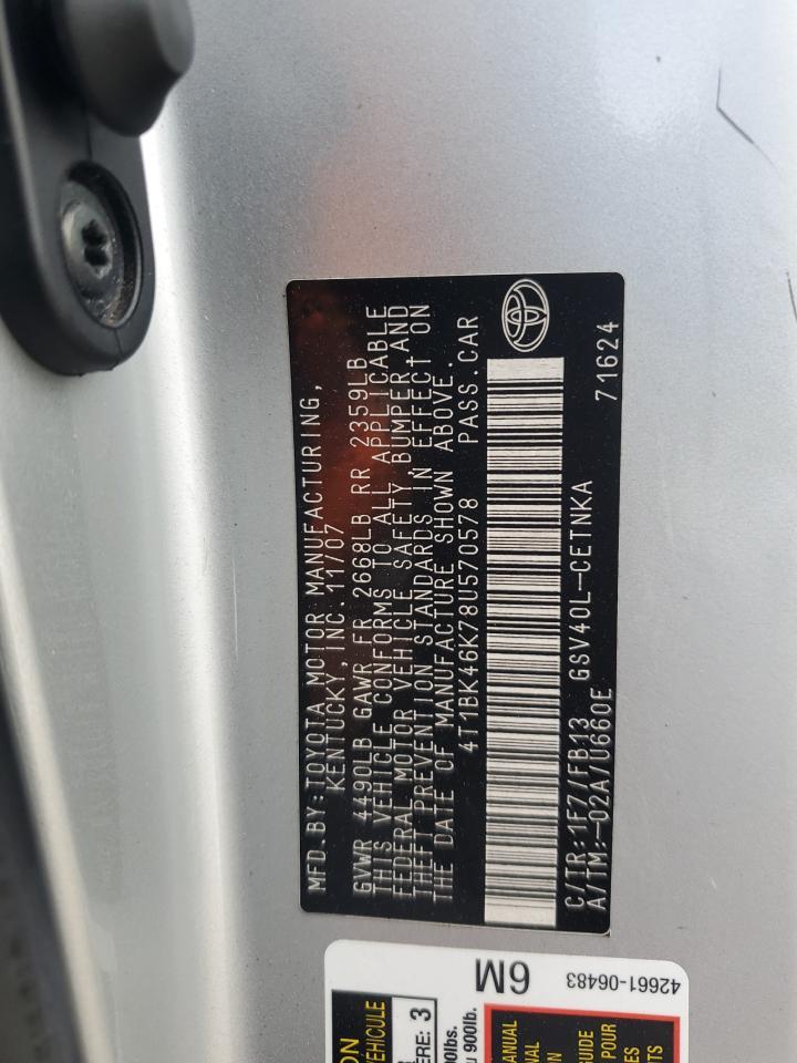 2008 TOYOTA CAMRY