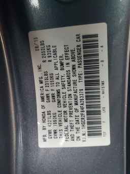 2015 HONDA ACCORD