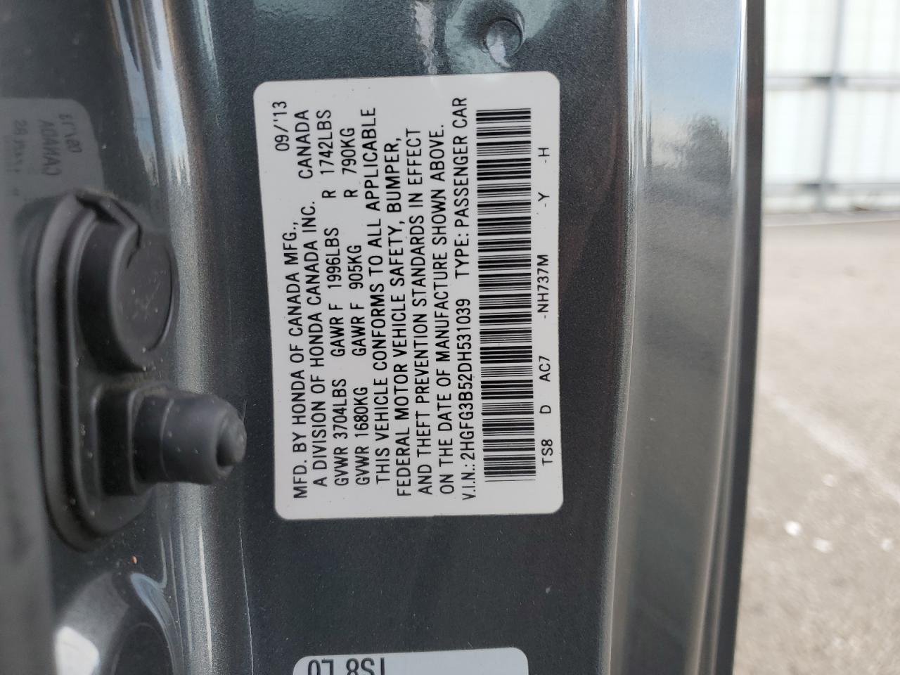 2013 HONDA CIVIC