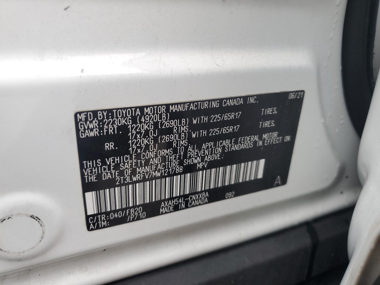 2021 TOYOTA RAV4