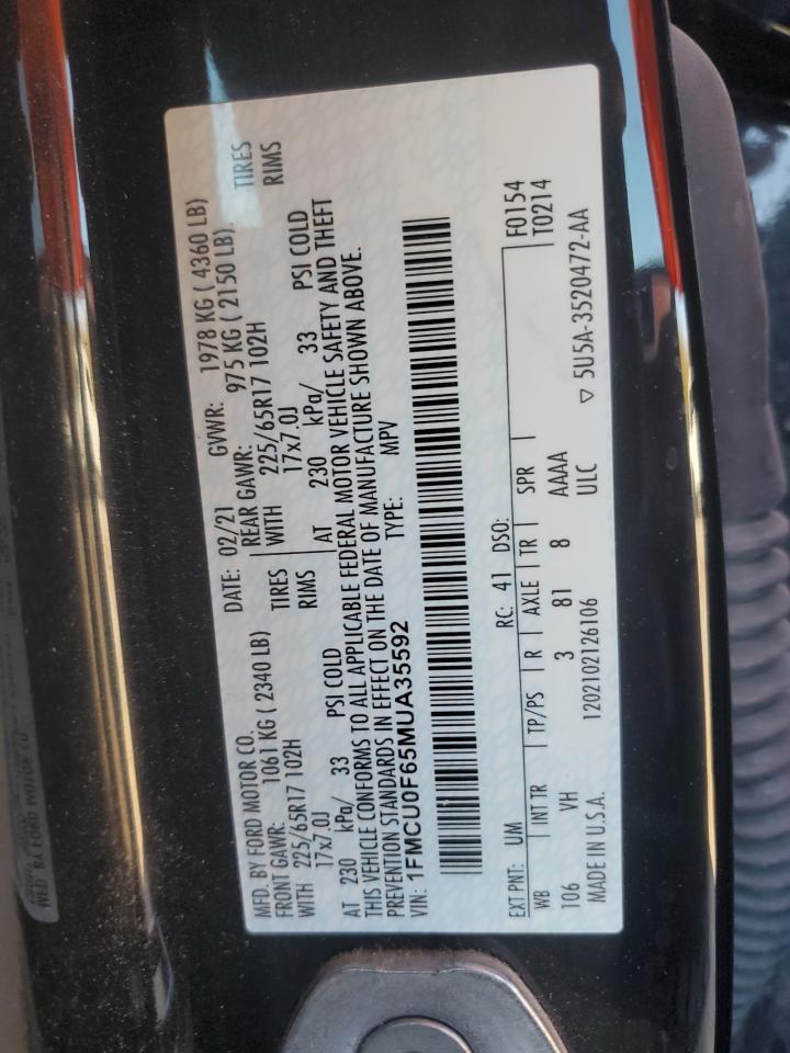 2021 FORD ESCAPE