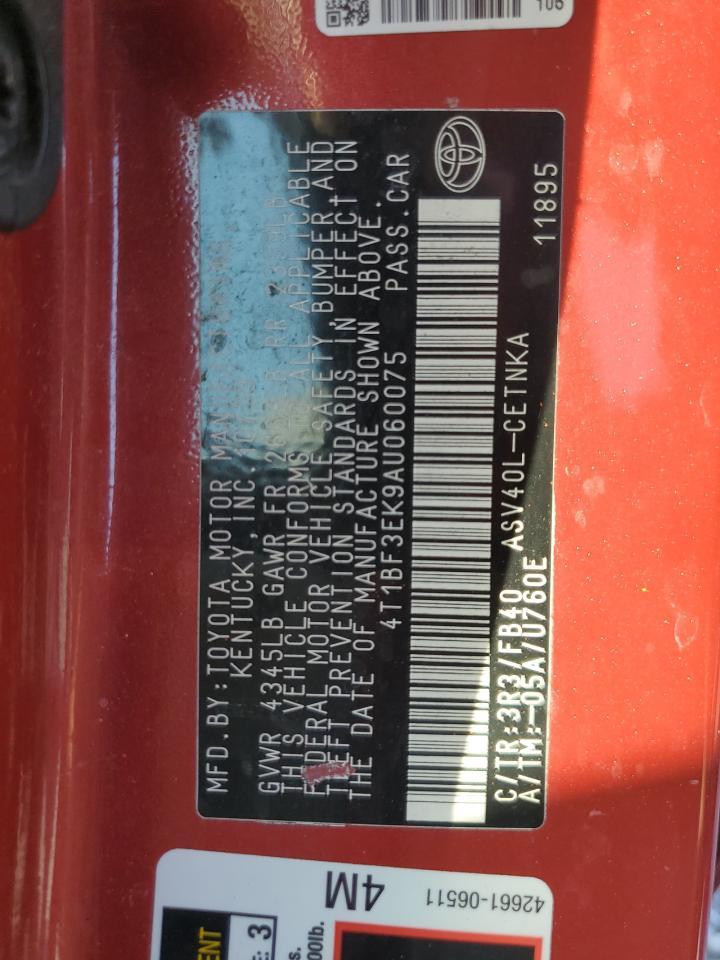 2010 TOYOTA CAMRY