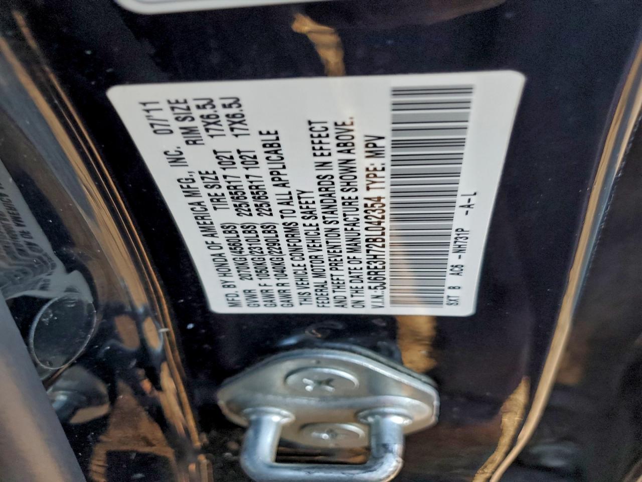 2011 HONDA CR-V