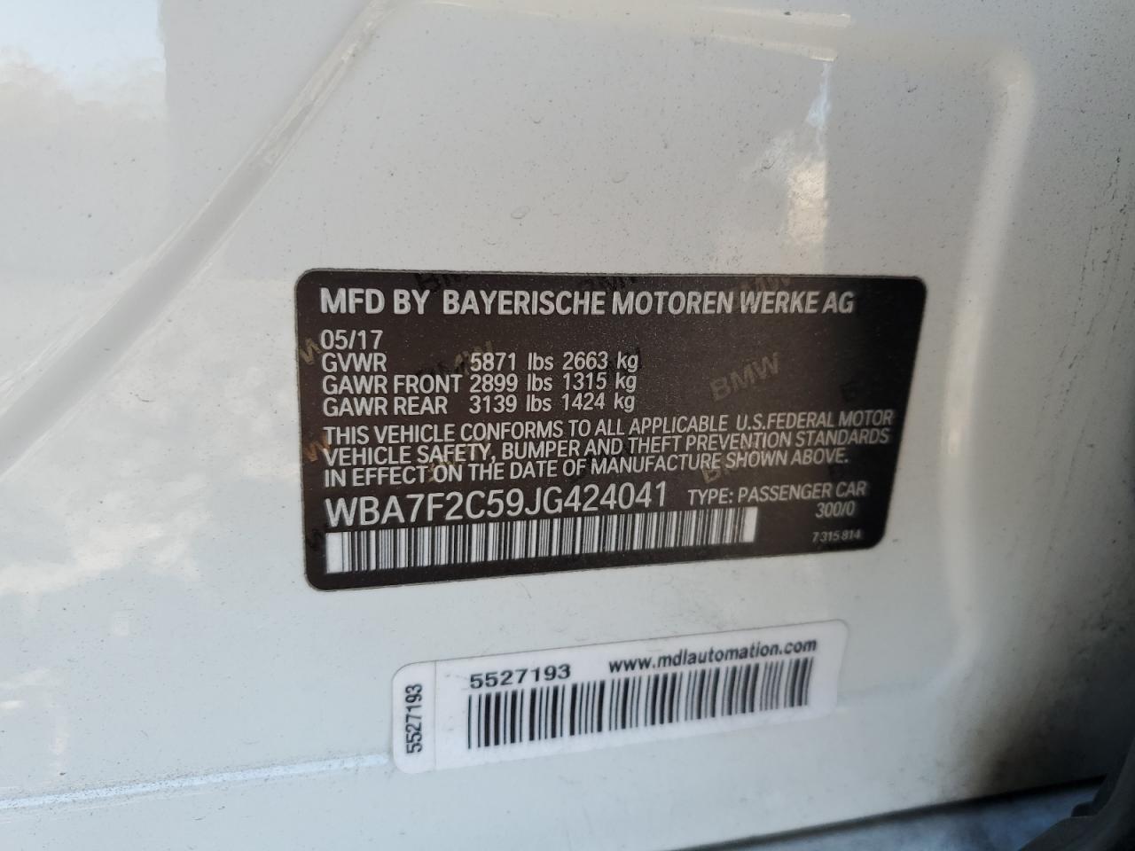 2018 BMW 7 series