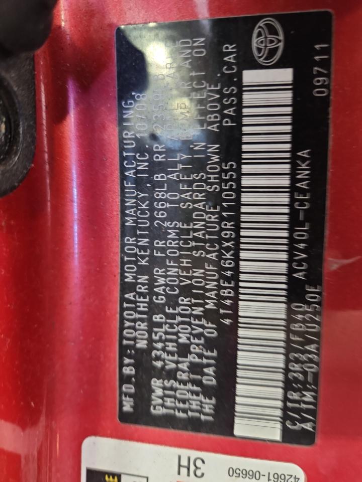 2009 TOYOTA CAMRY