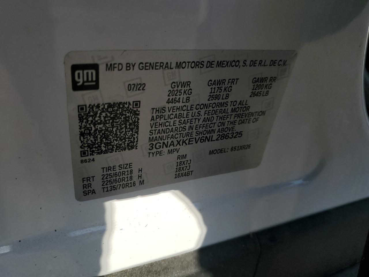 2022 CHEVROLET EQUINOX