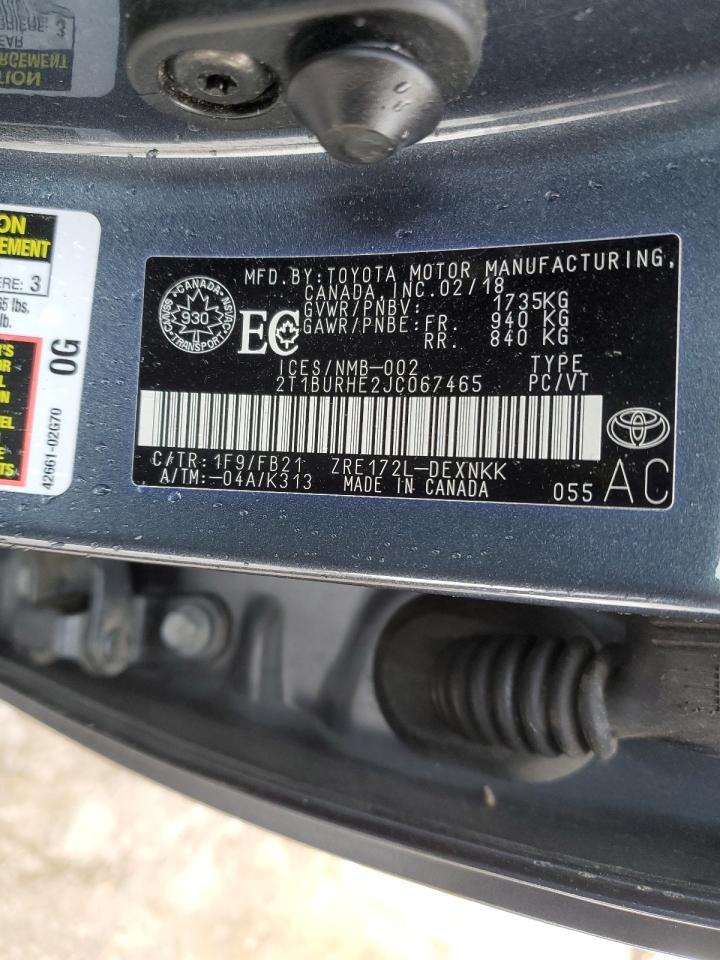 2018 TOYOTA COROLLA