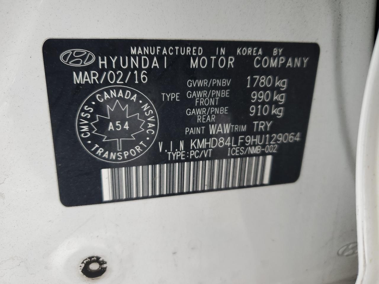 2017 HYUNDAI ELANTRA