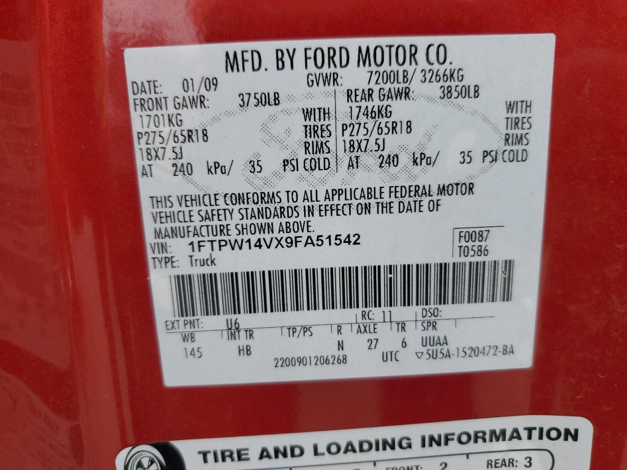 2009 FORD F-150