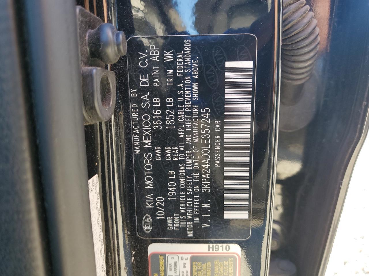 2020 KIA RIO