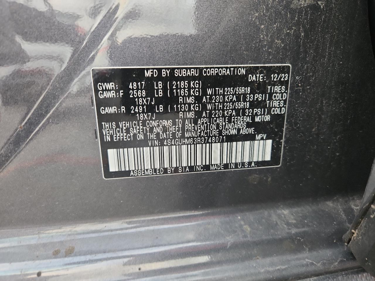 2024 SUBARU Crosstrek