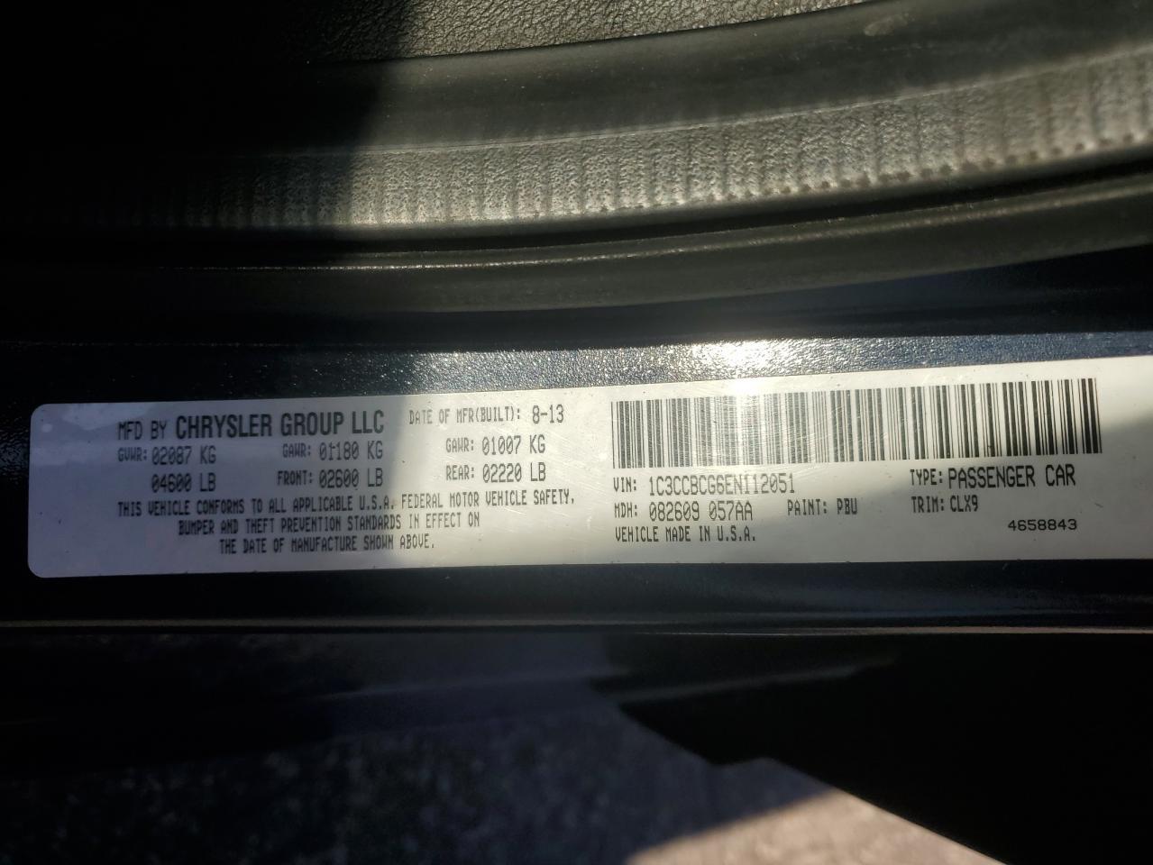 2014 CHRYSLER 200