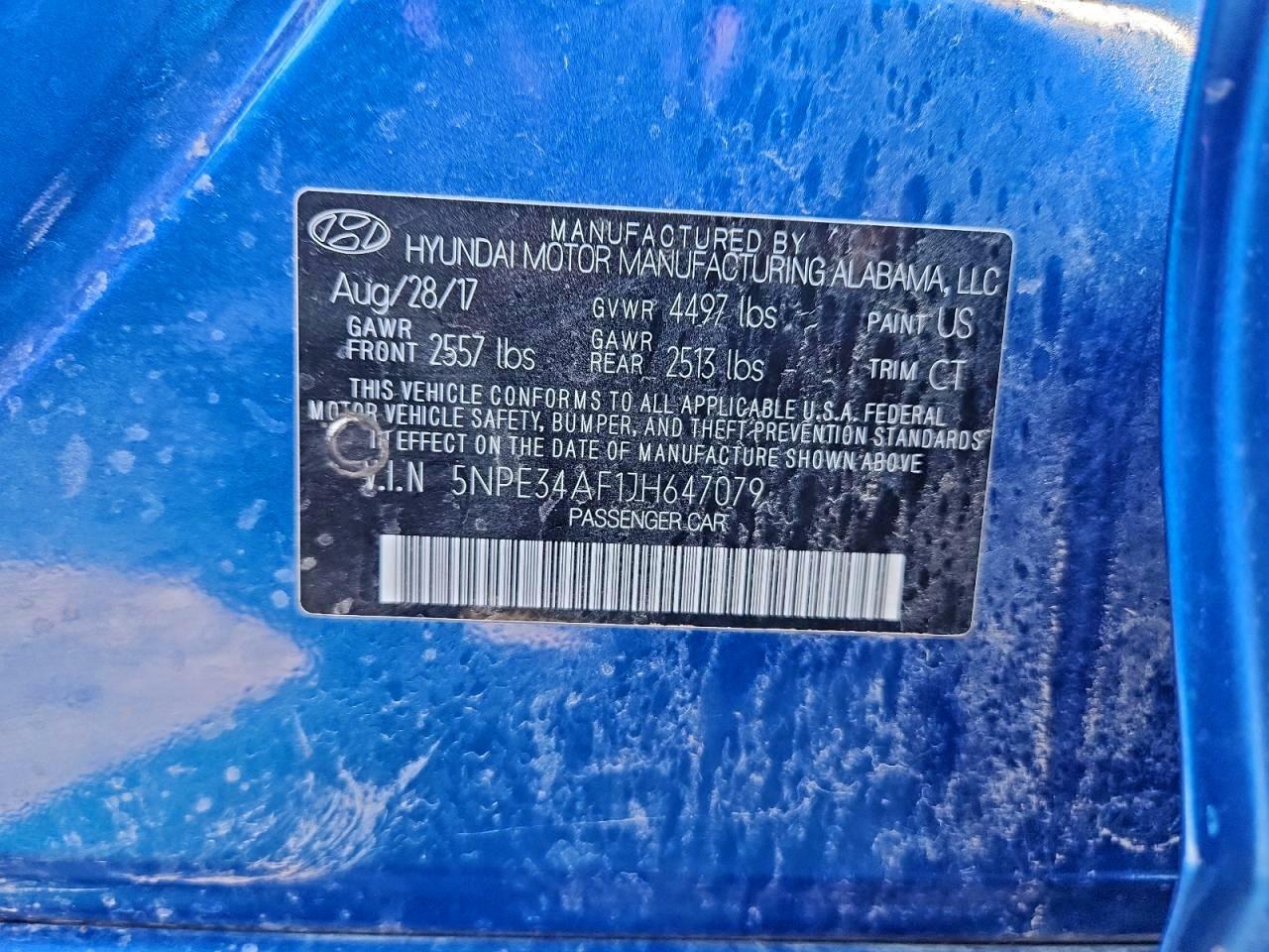 2018 HYUNDAI SONATA