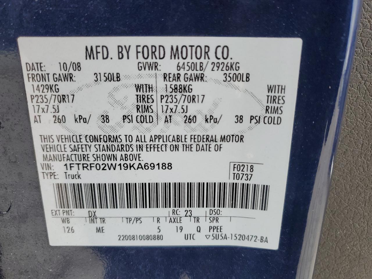 2009 FORD F-150 Lightning