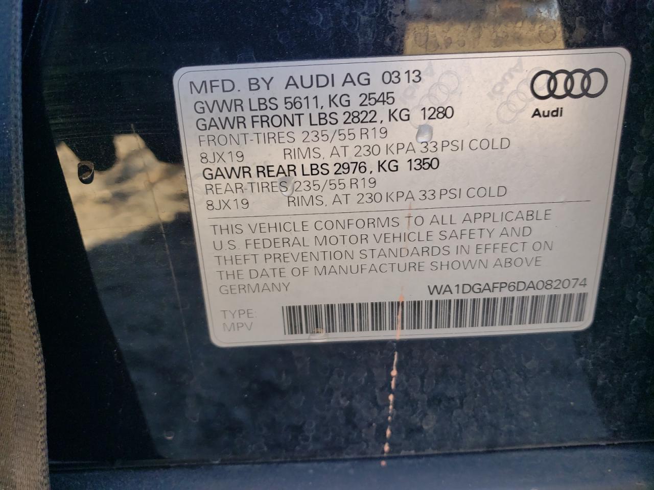 2013 AUDI Q5