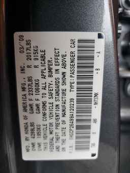 2009 HONDA ACCORD