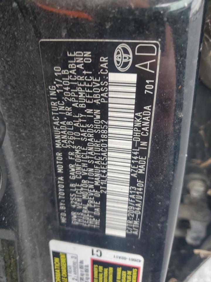 2010 TOYOTA COROLLA