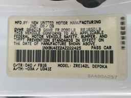2010 TOYOTA COROLLA