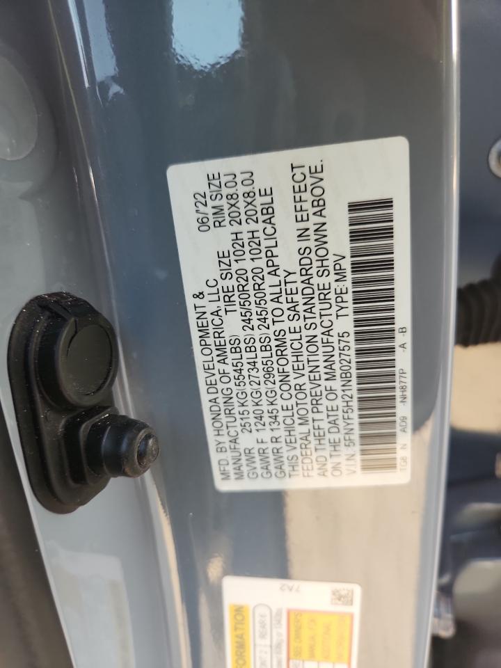 2022 HONDA PILOT