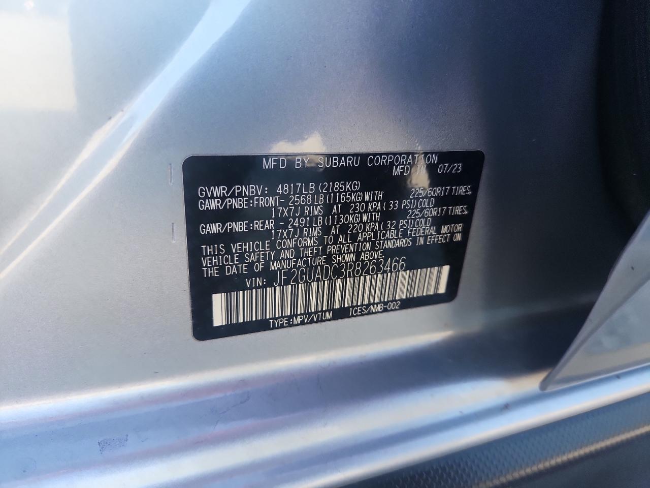 2024 SUBARU Crosstrek
