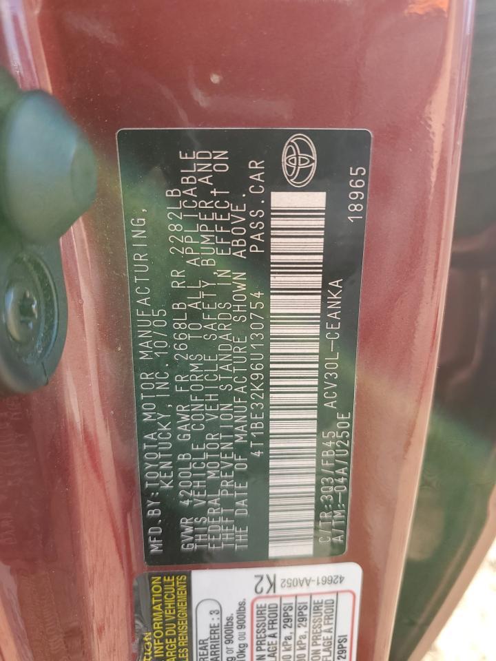 2006 TOYOTA CAMRY