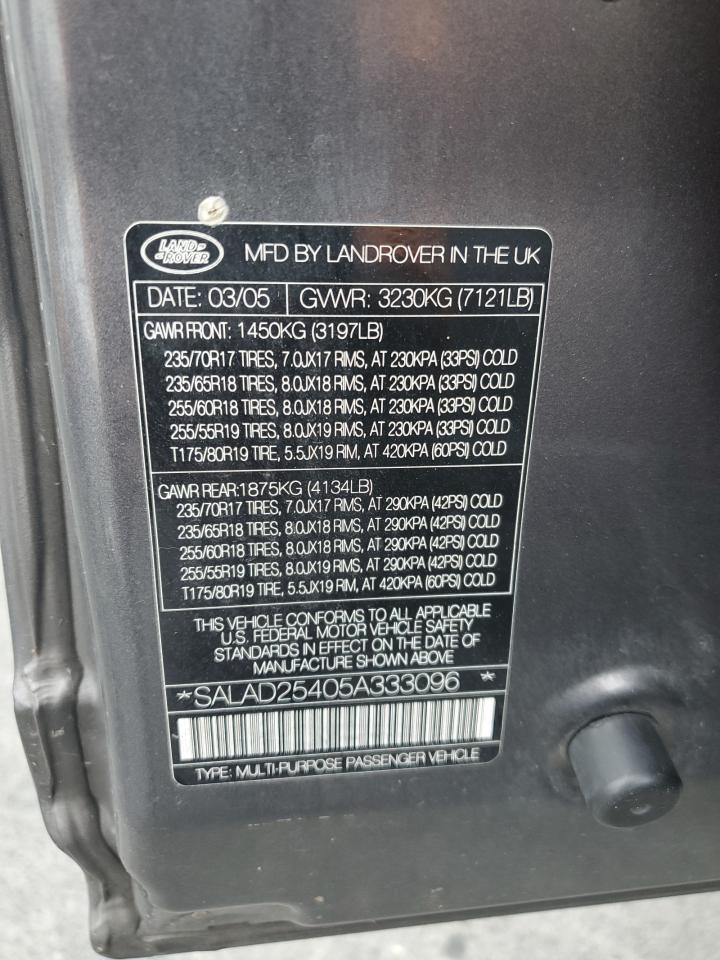 2005 LAND ROVER Lr3