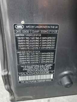 2005 LAND ROVER Lr3
