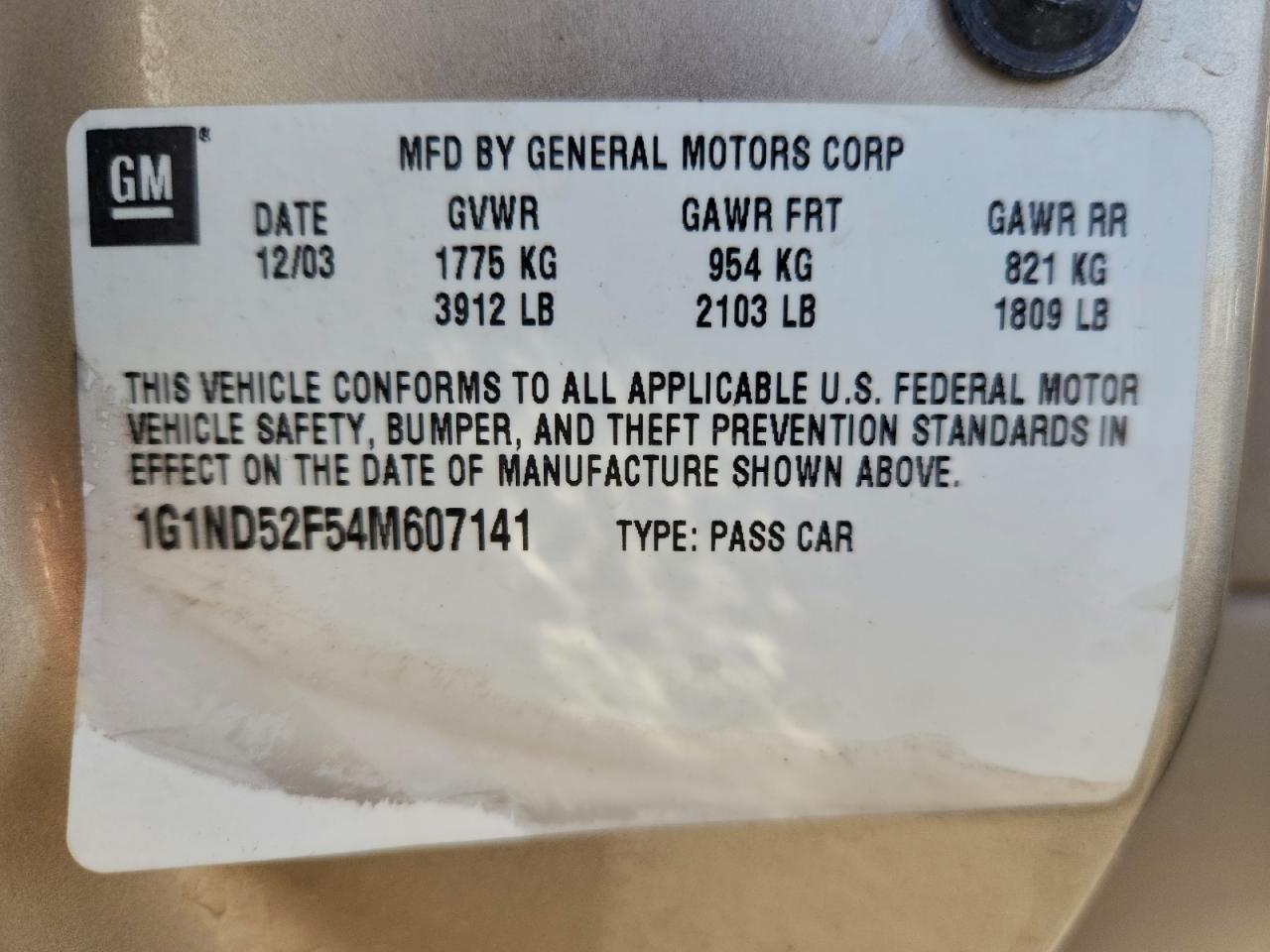 2004 CHEVROLET Classic