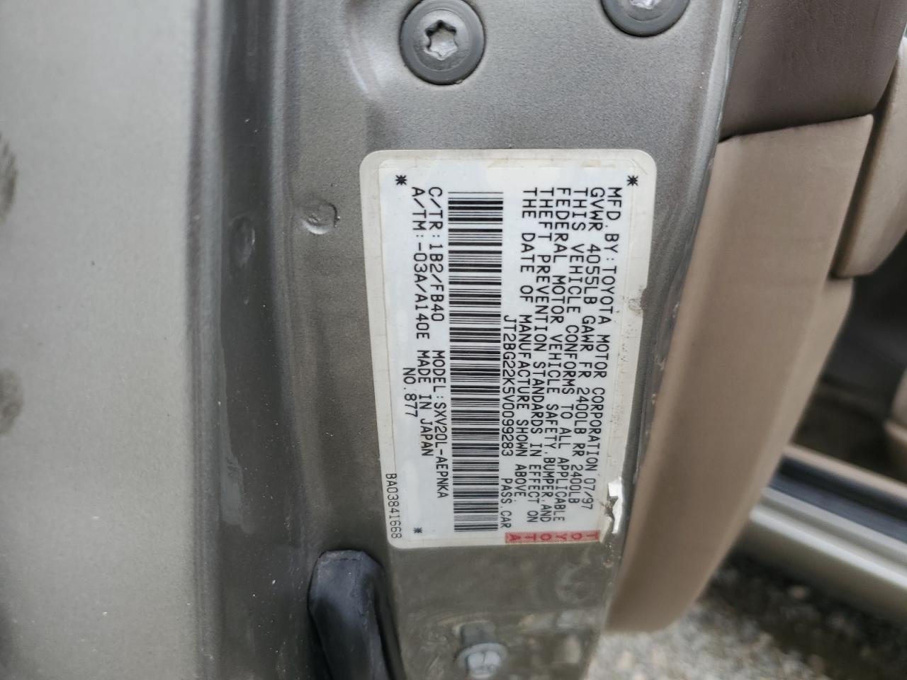 1997 TOYOTA CAMRY