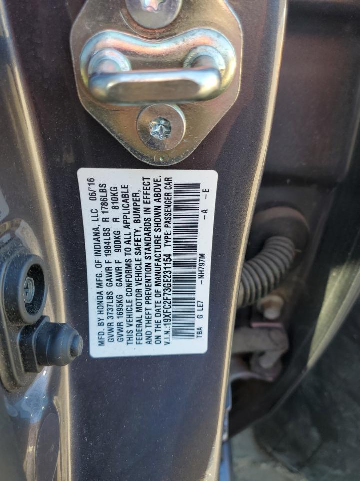 2016 HONDA CIVIC